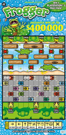FROGGER Scratch Off - Georgia Lottery Odds & Remaining Prizes