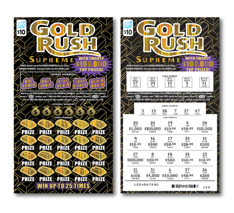 Gold Rush Supreme (#7646) - Illinois Scratch-Off | ScratchOdds