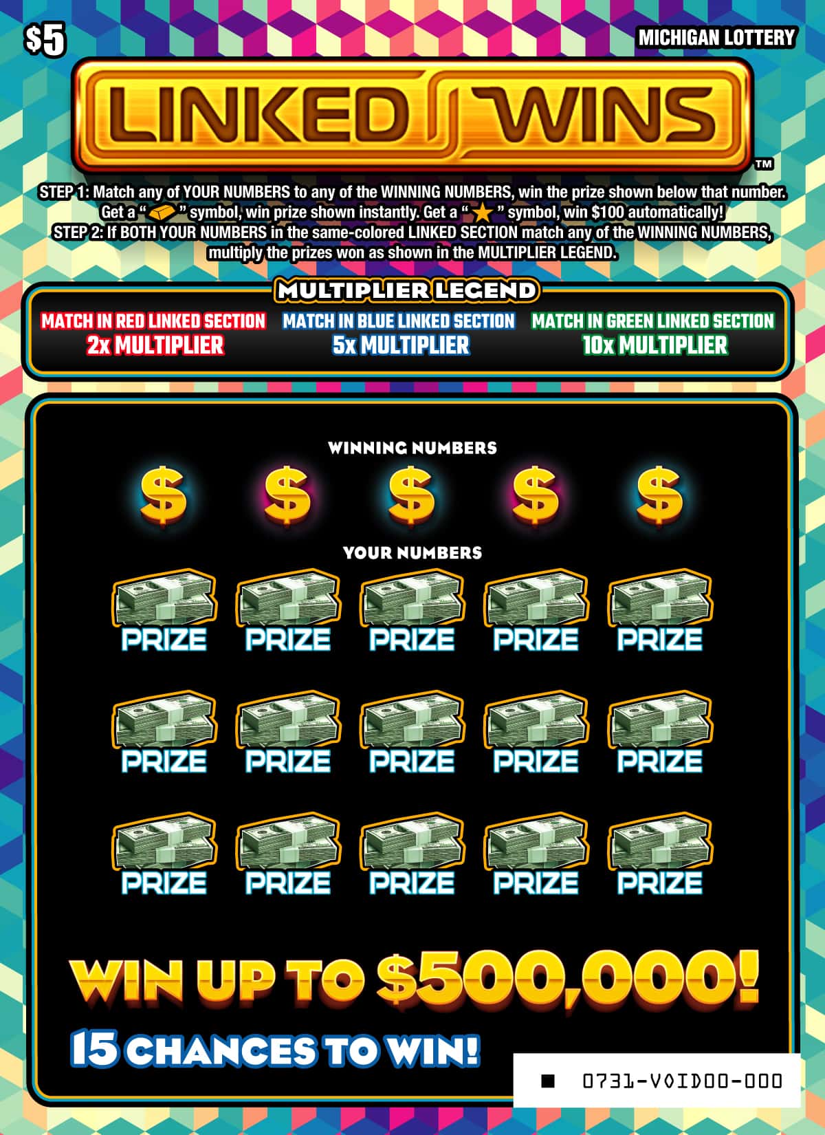 Linked Wins (#0731) - Michigan Scratch-Off | ScratchOdds