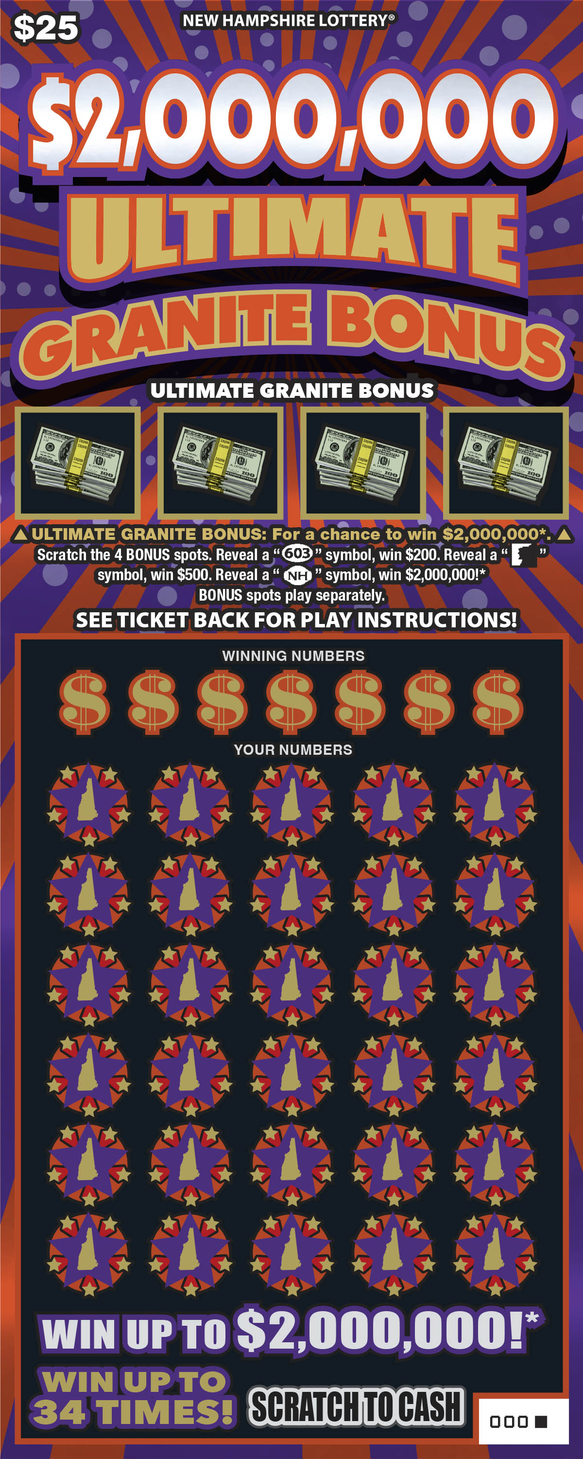 Best $25 Lottery Scratch Tickets in New Hampshire (October 2026