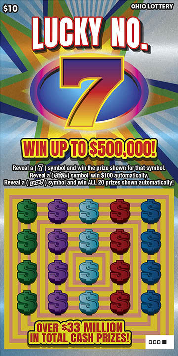 追加分◆ Happy Lucky  ⑦ Lucky No. 7 (#1066) - Ohio Scratch-Off | ScratchOdds