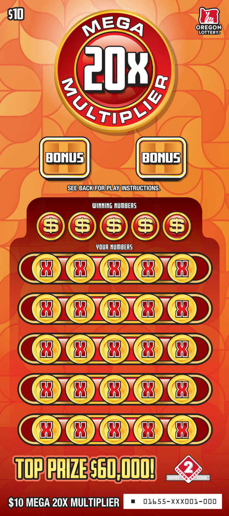 Phoenix Crossword (#1576) - Oregon Scratch-Off | ScratchOdds